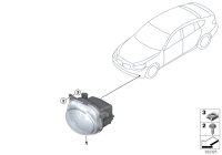 63177311293-Fog lamp LED lh