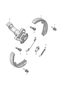 9Y0907615-Actuator, parking/brake