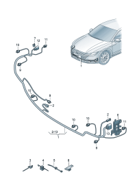 3GG971095C-Harness, bumper D  -31.08.2020