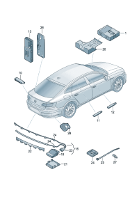 3GG962239A-Wire, for trunk lid sensor Opening  D-31.08.2020