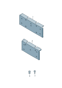 4M0807287K-Bracket, license plate D  -21.06.2021