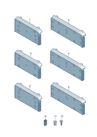 4M0807287B-Bracket, license plate D  -06.11.2017