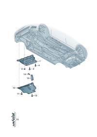3Q0825901A-Grille-under dri D -MJ 2022