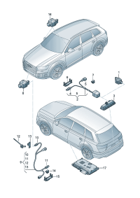 4M0971192AC-Cord, adapter Camera surround  D-21.06.2021