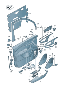 4M0867103BJ0M-Garnish ay dr Adjust with a tool