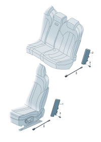 4M0880241H-Unit, side air bag [Note] * * * * * * **Install now only * * **Order when ordering * *  