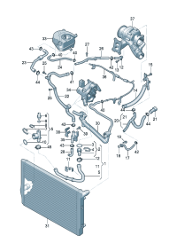 3QG122051G-Coolant hose