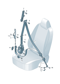 4M8857705A-S/belt assy -3 Atm & s/belt tensioner  [Note] * * * * * * **Install now only * * **Order w
