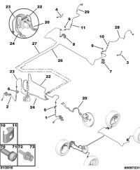1609017080-HOSE ASM, RR BRK (RUBBER)