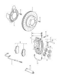 98635240104-BRAKE DISC-FRT/LEFT/CAYMAN