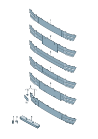 4N0807285D-Bracket, license plate D-09.07.2018