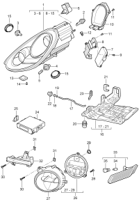 98763104503-Additional headlight D-MJ 2011