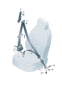 4N0857705V04-S/belt assy -3 Atm & s/belt tensioner  [Note] * * * * * * **Install now only * * **Order w