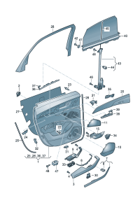 4N08684514PK-Speaker grille (ghost (black))