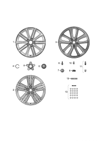 3SA601159B-Shroud-wheel decoration
