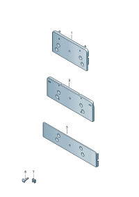 4M8807287B-Bracket, license plate D  -20.06.2022