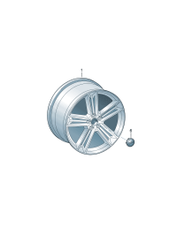 4M8601025C-Wheel rim-aluminium alloy  Colour code: