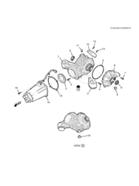 25801677-Controlmodule, rear differential clutch