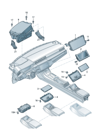 4N0919605C-Display unit Surface-w/soft touch
