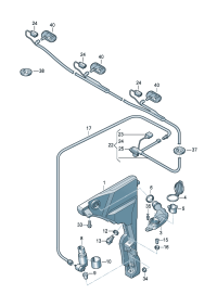 4N1955944-Cord, adapter Washer, windshield