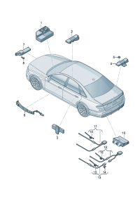 4N0962239-Wire, for trunk lid sensor Opening  For atf less drive unit The model of