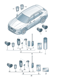 4N0959754CMTKE-Sender unit Be sure when ordering Plate no.167l