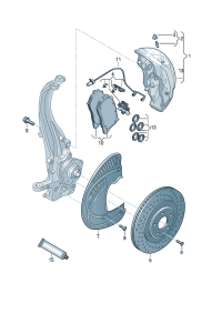 4M0698151AL-Brake pad set no.1, Disc brake  Porsche panamera:   D  -31.05.2021