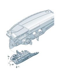 4N185700524A-Finisher, instrument panel (ghost (black))