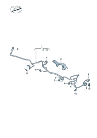 4H0973713A-Housing-flat Interlock-contact  Connector Control unit Gear, steering