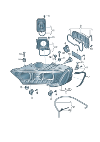 4M0941085-LED headlamp Lamp, high beam  Note OT-instructions: