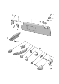 3W0857607H-PULL HDL ASSY WAG