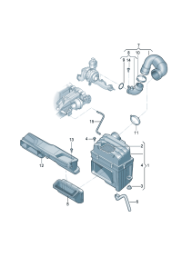 3QG129654F-HOSE-AIR INTAKE