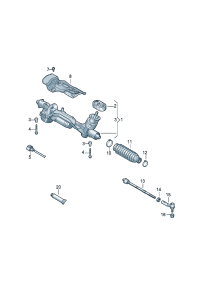3QG423052E-Strg rack & tie rod Contains:   D-14.02.2022
