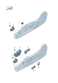 5ED9597779B9-Switch, for lumbar support Adjuster