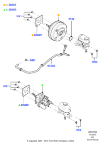 8C2Z2005C-Booster assy-brake