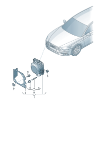4N0907561-Control unit, with software, Control assy-clearance And radar sensor