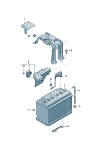 4N0915459-Central security system Connection:    Excludes:
