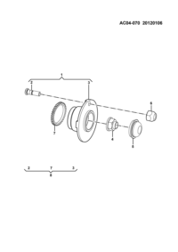 24510383-Hub comp, fr. wheel