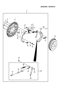 24532111-Cylinder assy-rear brake