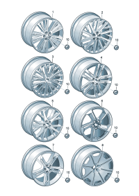 4N0601025AK-Wheel rim-aluminium alloy  Colour code:
