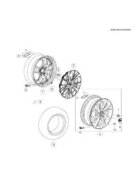 26286587-Wheel, front (17X7J alloy REDLINE)