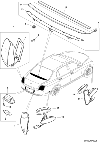 3W5945095L-Taillight F 3W-9-059 787 F ZA-A-062 464
