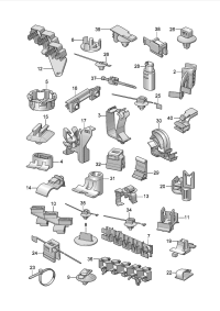 3W0971359-CLIP,SIDE MOULDING