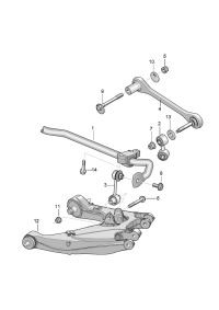 3W0511407H-Bar assy-stabilizer Bar, stabilizer