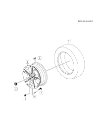 26307481-Wheel (front & rear, 17X7X39), rh/lh