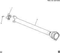 26008858-JOINT KIT,F/AXL PROP SHF UNIVERSAL(INCLS 3)(PART OF 2)(SAGINAW/AMERICAN)(INCLS R
