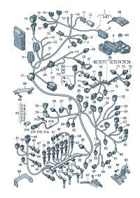06H971824C-Duct-cable Ignition coil Plug sub-assy