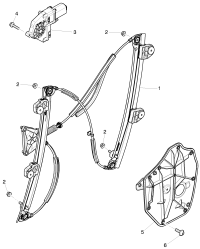 3Y5837461C-Window regulator without m
