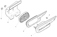 3Y5821472-Ventilation grille Bracket, fender