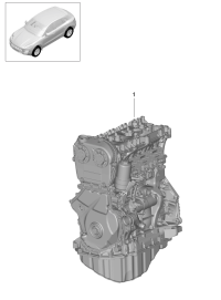 9A710003300-Engine assy-short Unassembled